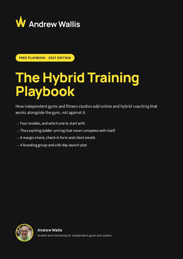 Cover of The Hybrid Training Playbook, 2027 edition, by Andrew Wallis