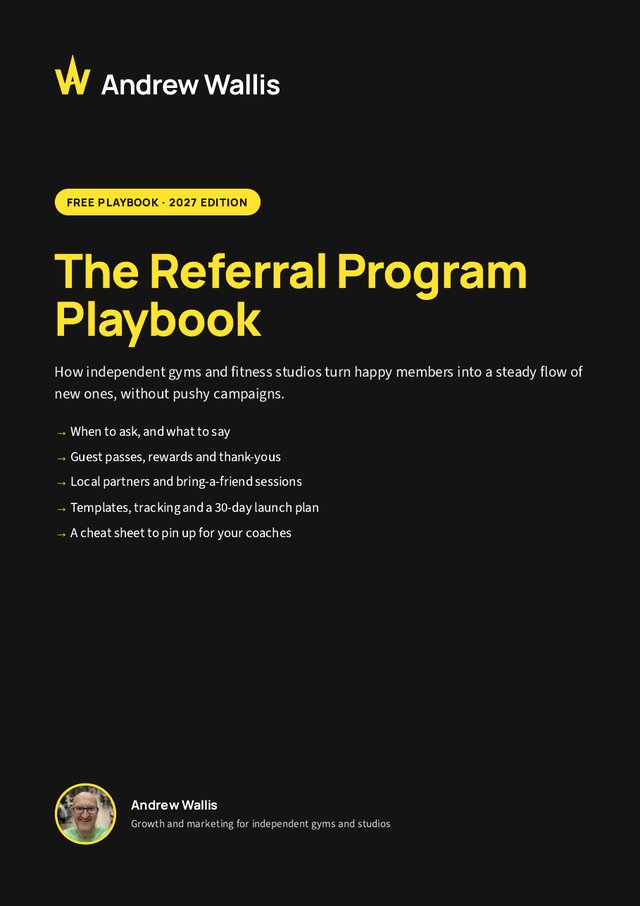 Cover of The Referral Program Playbook, 2027 edition, by Andrew Wallis